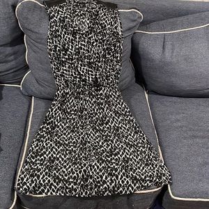 H&M black and white dress